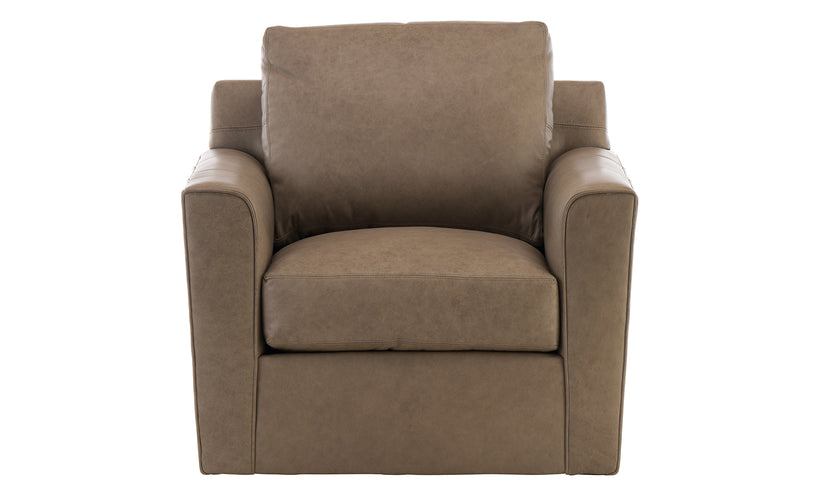 Darby Leather Swivel Chair